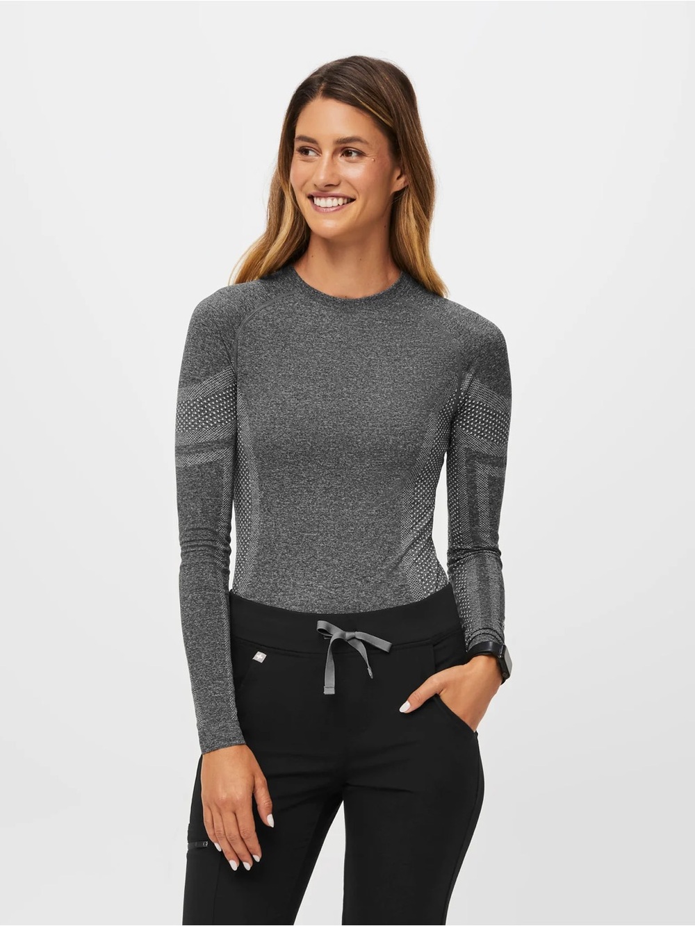 Figs longsleeve under scrub